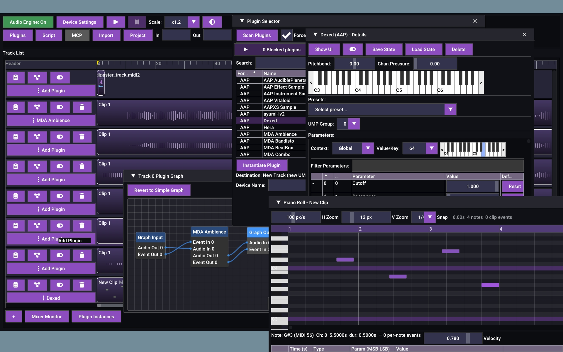 UAPMD application screenshot
